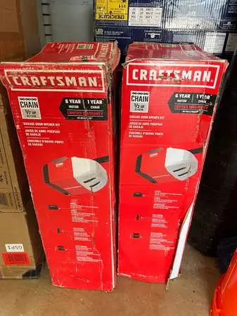 Craftsman garage door opener new
