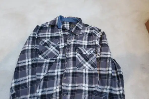 Mens Long Sleeve Heritage Flannel Shirt with Front Pockets Size XL