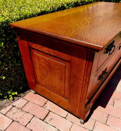 solid Victorian low dresser