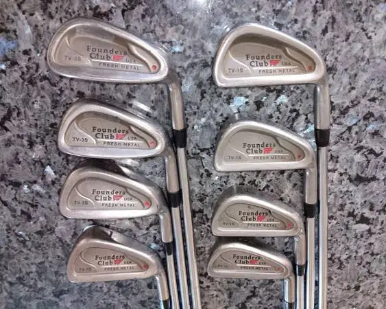 Founders Club Fresh Metal Irons 3-PW Red Dot TV-3S TV-1S MP-300 S- Flex NO Grip
