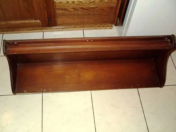 MANTLE Wood SHELF Wall HANGING Office Furniture Organizer Vintage