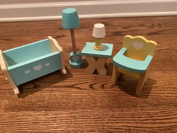 DOLLHOUSE WOODEN BABY ROOM FURNITURE ~ REPLACEMENT FURNITURE KIDKRAFT