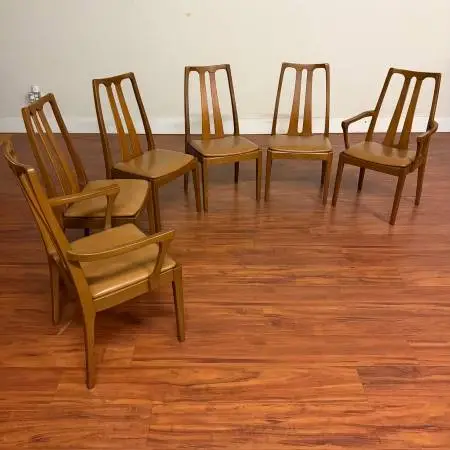 8 Sets Vintage Dining Chairs, Mid Century, Danish Etc.