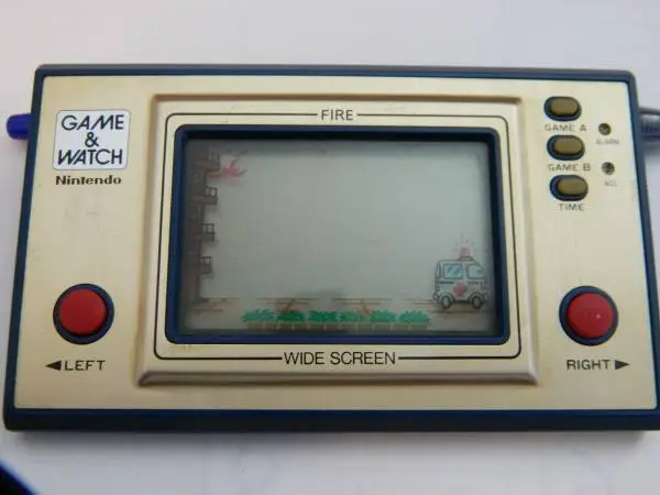 Nintendo game & watch wide screen fire