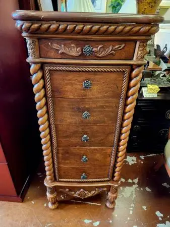 Jewelry Armoire-19W x 13.5D x 42H