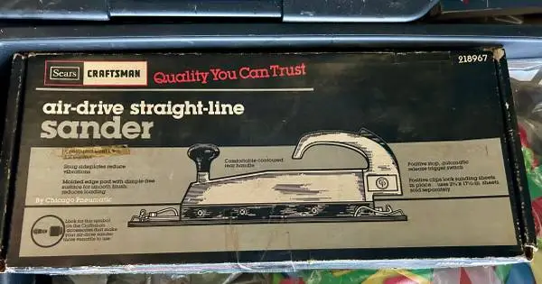 NOS Sears Craftsman Air-Drive Straight Line Sander