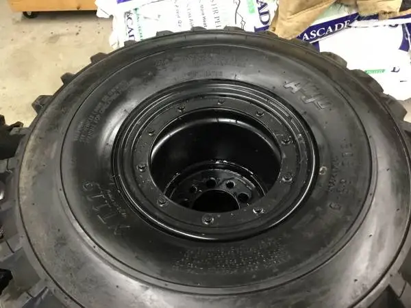 Nine Argo 25x12-9 Steel Beadlock Rims With Tire XT119 Tires