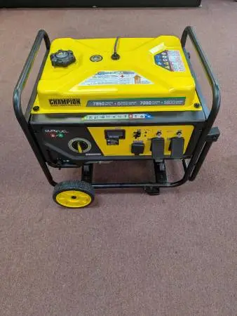 New Champion Dual Fuel 7850/6250 Generator