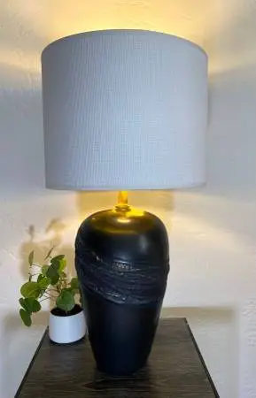 Black Ceramic Table Lamp