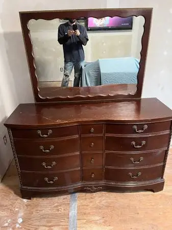 Solid wood dresser