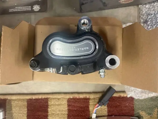 Harley parts- seat, exhaust,l