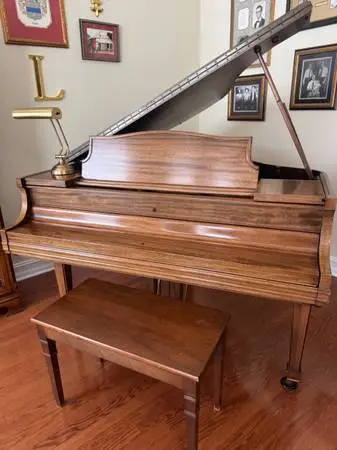 Everett Grand Piano and Bench.  1923