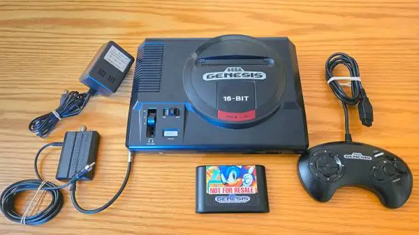 Very Clean Original Model Sega Genesis with Controller & Sonic Game