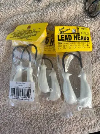 Banana Jig Heads for Fishing 2 oz. and 1.5 oz