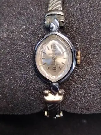 Jean Cardot Manual Mechanical 17J Silver Tone Watch