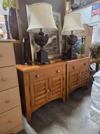 Pair of Large Nightstands
