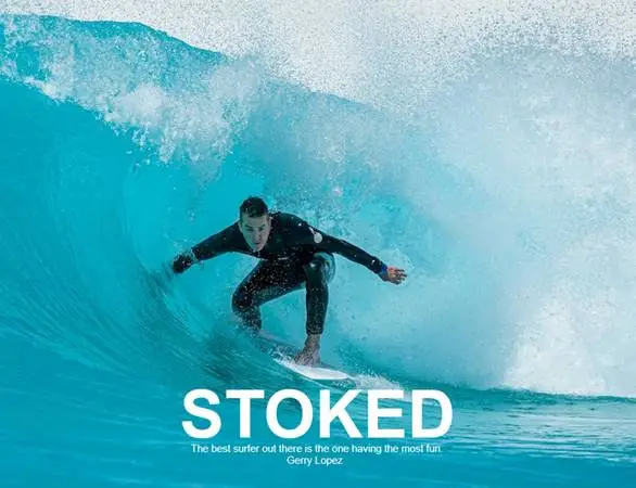Giant Up to 60x40 Surfer Poster - Stoked