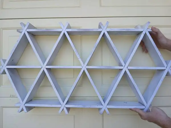 Wall display shelving / wall hanging shelves /wall wood art