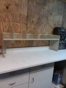 Desk top organizer with dividers, Metal