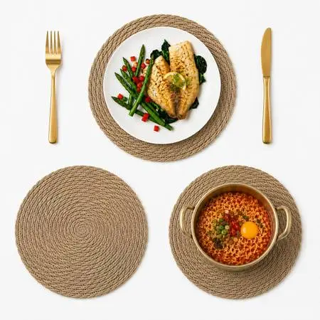 [NEW] Round Woven Placemat 11.75 - 1 Piece