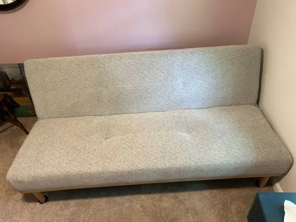 Futon and sofa Bed - Maple base, contemporary design, USB port