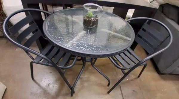 Black Patio Set