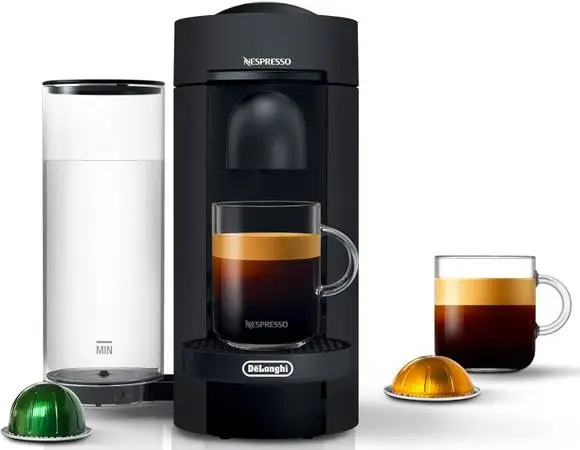 DeLonghi Nespresso Vertuo Plus Coffee and Espresso Maker, Matte Black