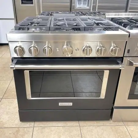 Kitchenaid 36” slide Black Range Wifi New