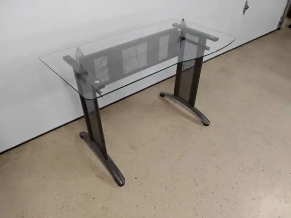 Glass top desk