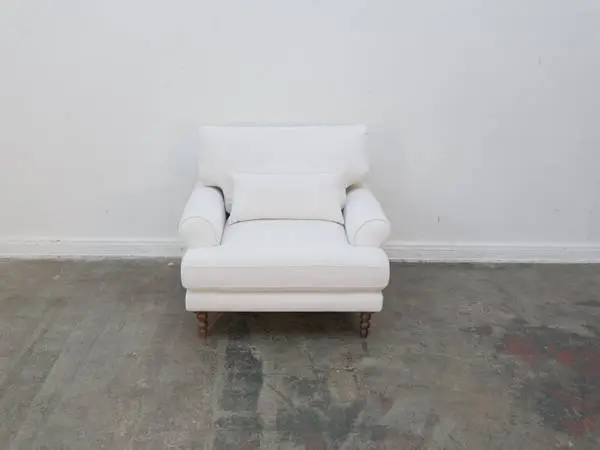 Maxwell Accent Chair in Cream Velvet