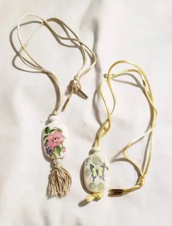 Vintage Avon Ceramic Bulb Necklaces