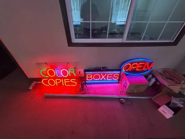 Print Shop signs X3