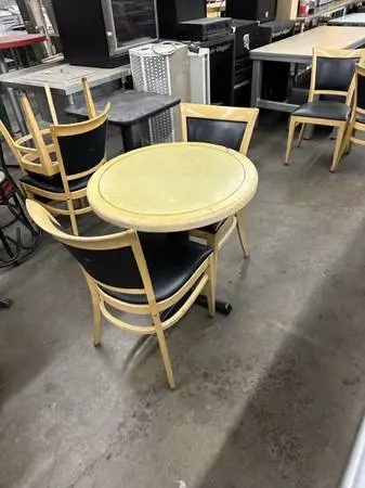Table and Chair Set – 4 Tables + 8 Chairs – Restaurant Seating