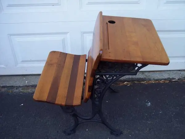 Vintage One-Room School Desk