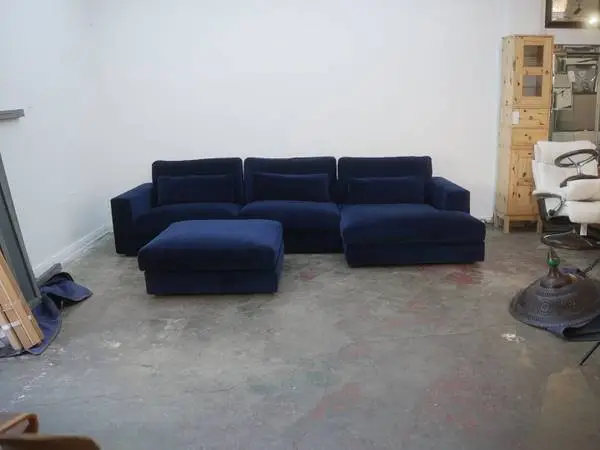 Restoration Hardware Lugano Luxe Sectional Sofa in Italian Merino Wool