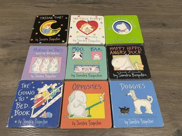 SANDRA BOYNTON 9 BABY BOARD BOOKS ~ HORNS & TOES ~ DOGGIES ~ OPPOSITES