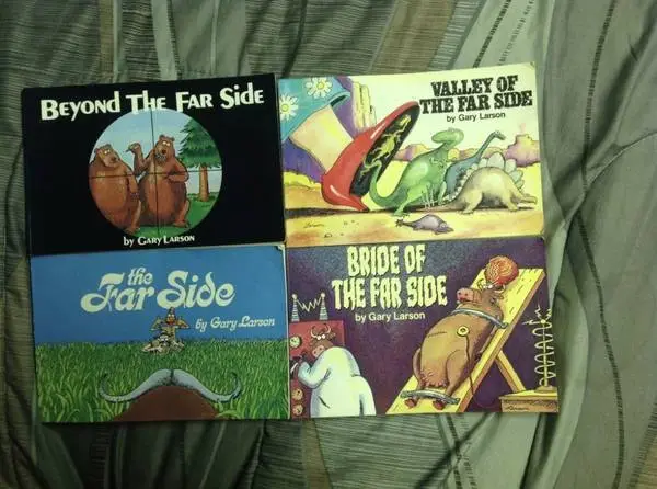 THE FAR SIDE Comic Cartoon Books by Gary Larson Lot of 4
