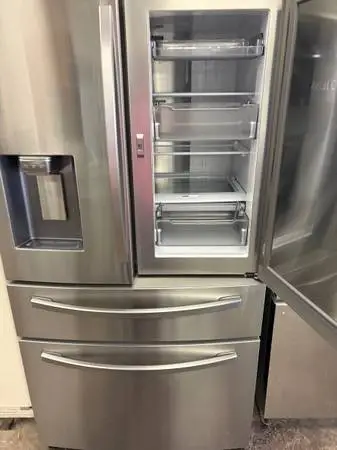 Counter Depth 4 Door Stainless French Door Refrig