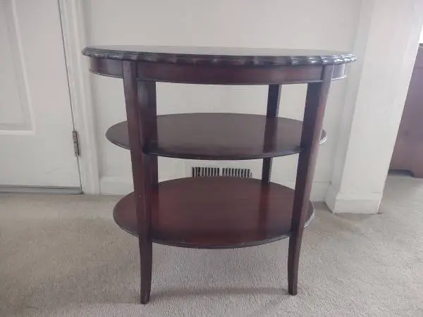 Vintage multi-tier mahogany table