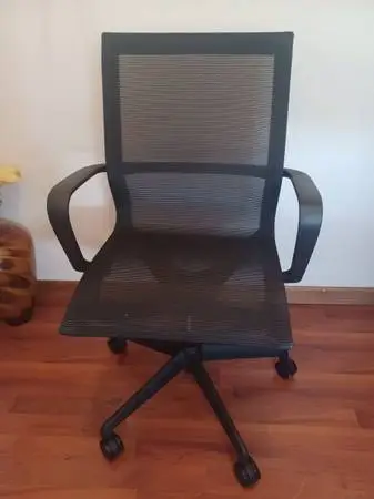 JUST ASSEMBLED MESH DESK CHAIR, SUPER COMFORTABLE