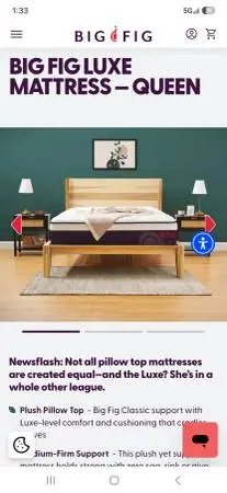 Big Fig Luxe Mattress. Queen
