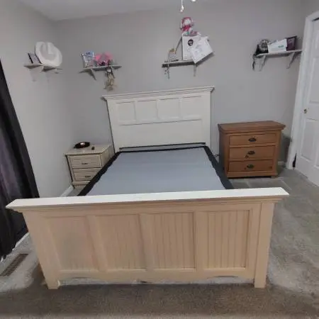 Bassett Queen Bed Frame with Box Springs