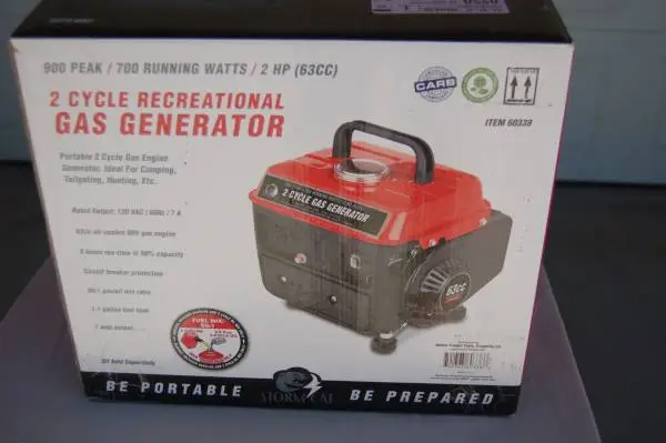 900 watt Generator -- new in box