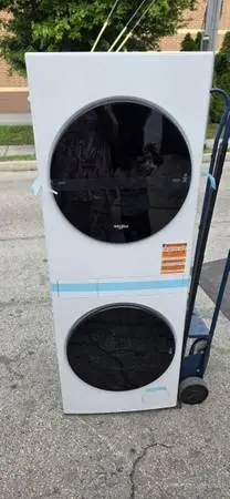 New Whirlpool 24 ventless washer tower laundry center