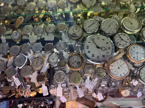 Vintage watches sterling silver coins & etc