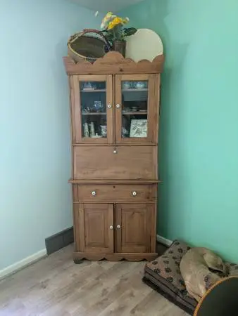 Vintage secretary cabinet