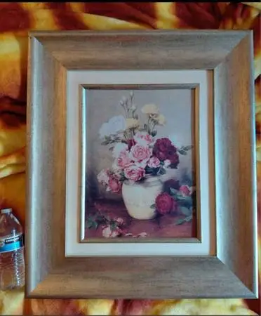Large Gorgeous Framed Rose Art Painting 28l x 24w