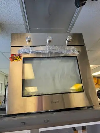 24 stainless steel single wall gas oven Built-in