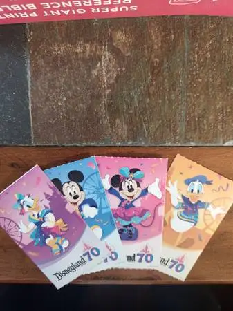 4 Disneyland tickets