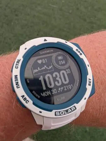 46mm Garmin Instinct SOLAR SURF smartwatch waterproof 30day battery